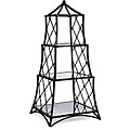 Free efficient guidepost for Wrought Iron and Glass Hurricane Style Argento Mirrored Tabletop Display (China)
