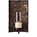 Free supportive guideline for Wrought iron candle sconce Iron and Glass Embossed Venice Sconce (China)