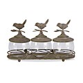 Americana, Feathered Friends Sparrow Canisters with Tray - (4)