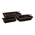 Set of 3 Willow Americana Jamestown Large Slat Trays