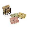 Complementing guides on china Dinner Set of 4 Americana Feathered Friends Peaceful Afternoon Coasters (China)