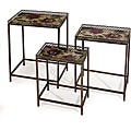 Free handy hints on Wrought iron tables Set of 3 Iron Argento Floral Nesting Tables (China)