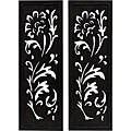 Discover information here about Style Wrought Set of 2 Argento Pierced Metal Wall Displays (China)