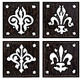 Beneficial guide on Wrought iron decorative wall hangings Old Spanish Mission Euro Symbol Block Wall Decor (China)