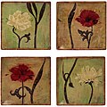 Informative information and resources on Ware china Set of 4 Porcelain Provence Square Floral Wall Tiles (China)