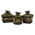 Set of 3 Argento Sparrow Finial Lidded Boxes