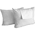 Sleepline Standard-size Zipper Cover Feather Pillows (Set of 2)