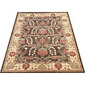 Indo Hand-tufted Mahal Brown Wool Rug (7'8 x 9'8)