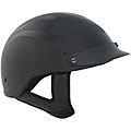 DOT Black Flame Shorty Motorcycle Helmet