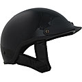 DOT Gloss Black Shorty Motorcycle Helmet