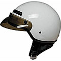 DOT 40 White Half-shell Motorcycle Helmet