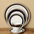 Accommodating hints on porcelain Cobalt Noritake 'Crestwood' 5-piece Cobalt Platinum Place Setting