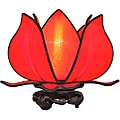 Silk Baby Blooming Lotus Red Table Lamp (Vietnam)