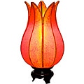 Silk Baby Flowering Lotus Citrus Table Lamp (Vietnam)