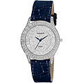 Akribos XXIV Women's Diamond Blue Brilliance Swiss Quartz Strap Watch