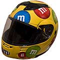 DOT Modular Full Face Yellow M&M Motorcyle Helmet