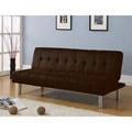Dalin Adjustable Chocolate Microfiber Futon Sofa