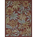 Roma Indoor/ Outdoor Red Rug (7'5 x 10'5)