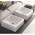 Western Kiln White Cubix Vitreous China Vessel Bathroom Sink