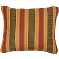 Autumn Stripe Knife-edge Outdoor Pillows with Sunbrella Fabric (Set of 2)