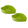 Appolia French 2-piece Ceramic Lime Green Heart-shaped Baker Set