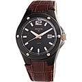 Hector H Men's Black/Brown Stainless Steel Watch