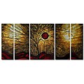 Megan Duncanson 'Red Waves' Metal Wall Art