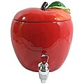 American Atelier 188-ounce Ceramic Apple Beverage Dispenser