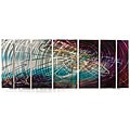Ash Carl 'Dusk' 7-panel Abstract Metal Wall Art