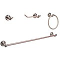 Fontaine Elegance Brushed Nickel 4-pc Bathroom Accessory Set