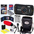 Pentax Optio W90 12.1MP Black Waterproof Digital Camera and 16GB Kit