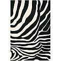 Hand-tufted Gammin Zebra New Zealand Wool Rug (5' x 7'6)