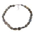 Sterling Silver Handmade Labradorite Bead Necklace
