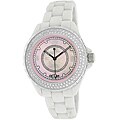 Le Chateau Women's 'Condezza' All-ceramic Mother of Pearl Dial Watch