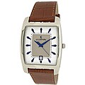 Le Chateau Men's Classica Textured Silver and Grey Dial Watch