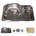 Highpoint Collection Stainless Steel 31-inch Undermount 70/30 2-bowl Kitchen Sink