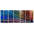 Assess about abstract minimal Surreal Ash Carl 'Depths' 7-panel Abstract Metal Wall Art