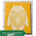 Trendography Prints  'Owl' Graphic Art Print