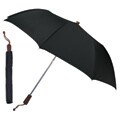 Auto-Folding Black Umbrella