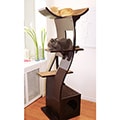 The Refined Feline's Lotus Espresso Color Cat Tower