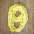 Handmade Cotton Ashley Yellow Sunshine Loop Scarf (India)