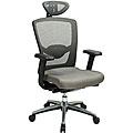Office Star Grey ProGrid High Back Chair