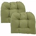 Pebble Sage Brushed Kitchen/ Dining Chair Pads (Set of 2)