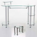 Glass 'Miranda' Computer Desk