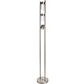 Brushed Metal Digital Photo Nickel Floor Lamp