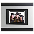TAO 5.6-inch Brushed Metal with Black Wood Digital Photo Frame