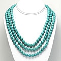 Dyed Magnesite Bead 60-inch Endless Necklace
