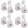 Symtek WP200 Worldplug Universal Travel Adapter (Pack of 4)