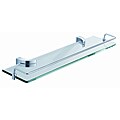 Fresca 20-inch Glass Shelf with Railing