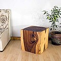 Wooden Cube 18 Oak Oil End Table (Thailand)